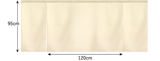 三つ割れのれん幅変更